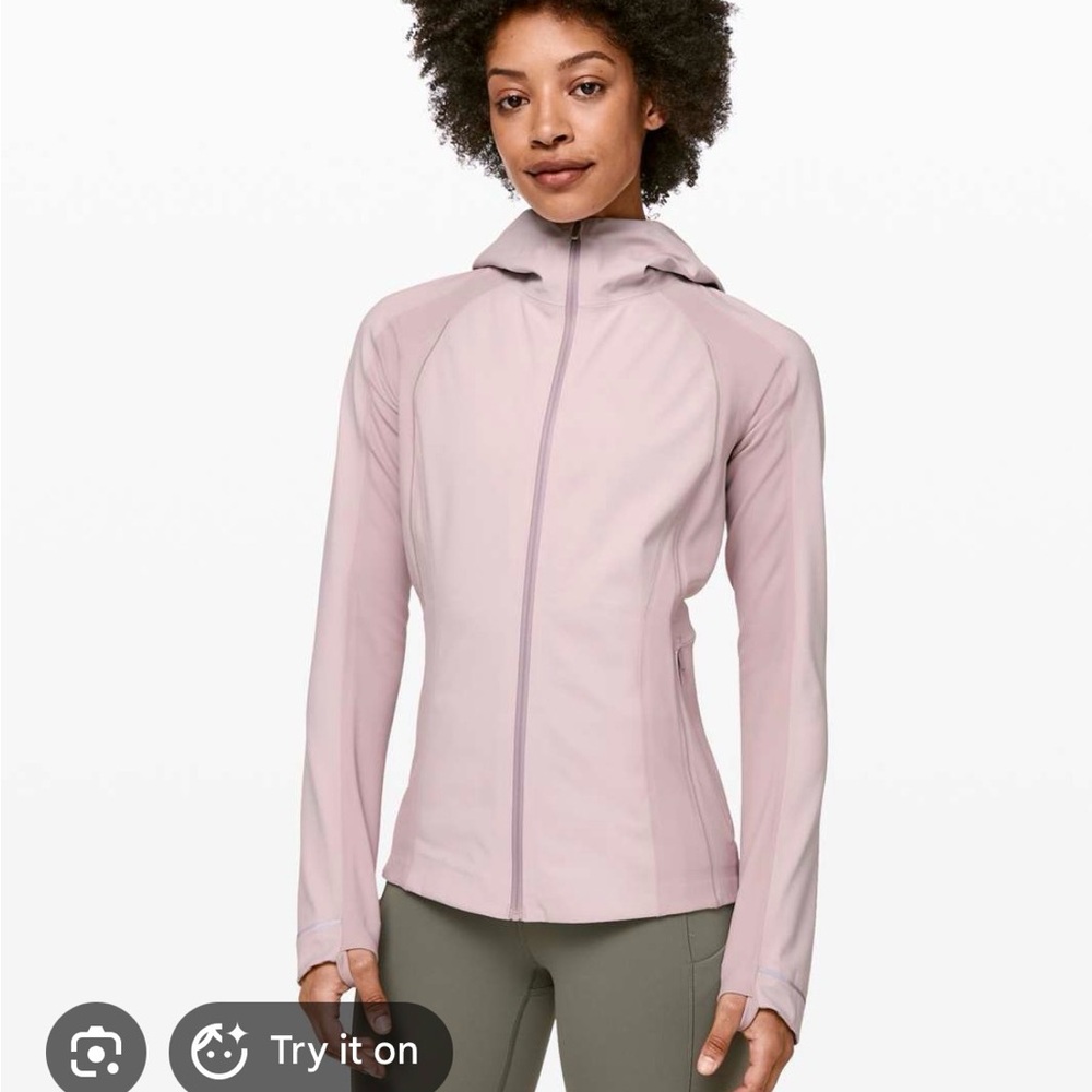 Women's Cross Chill Performance Hooded Jacket Lululemon Size 6 Pink